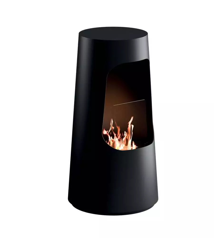 Camino a Bioetanolo da Pavimento Ø50x96 cm Dubai Nero