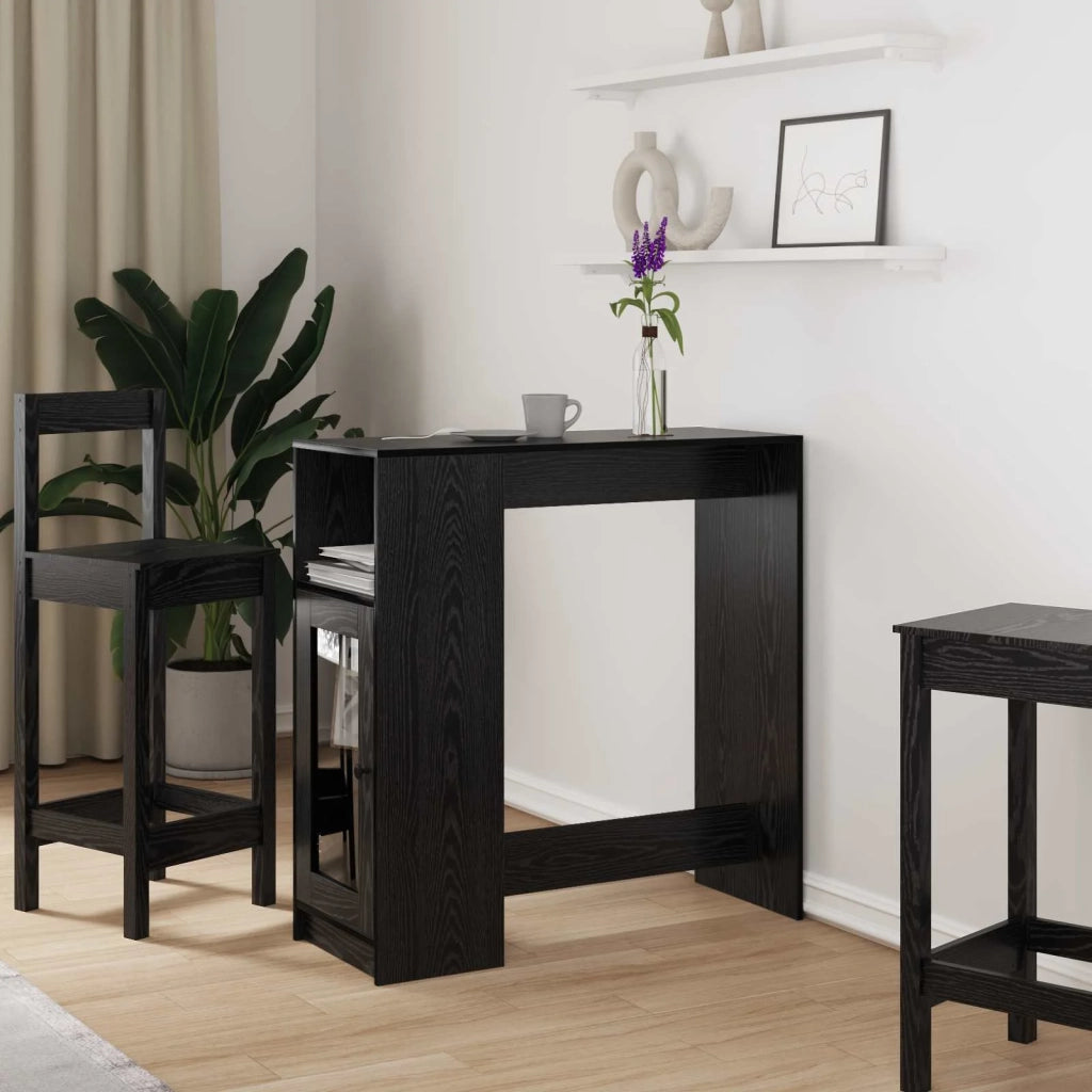 Tavolo da bar Rovere Nero 101 x 40 x 103,5 cm Legno multistrato