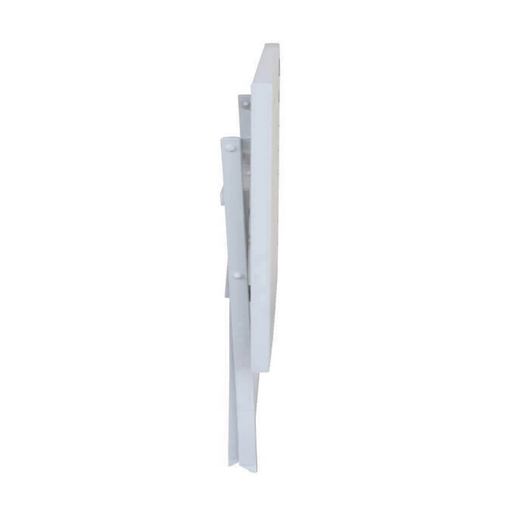 Tavolino pieghevole in alluminio 70x70x73h cm colore Bianco mod. Alabama