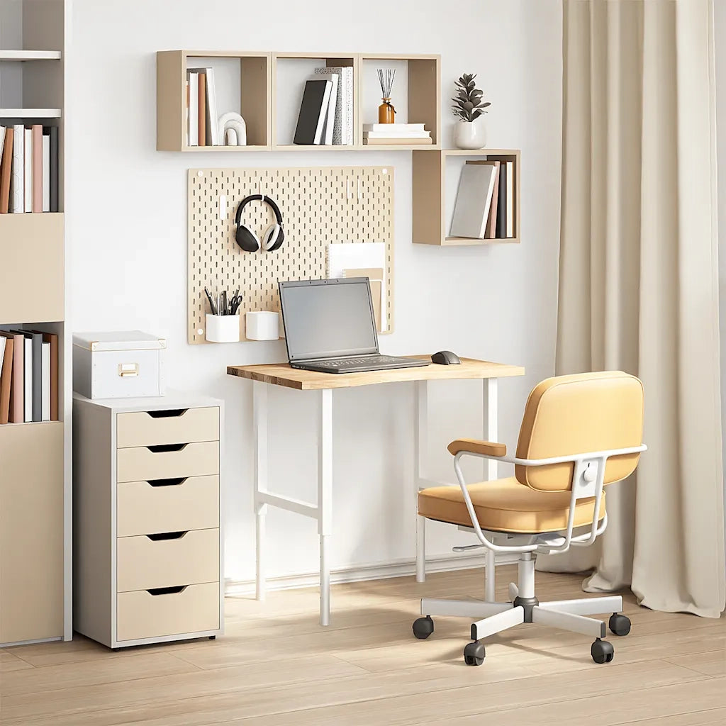vidaXL Piano Scrivania 80x50x2,5 cm Rovere Massello Non Trattato