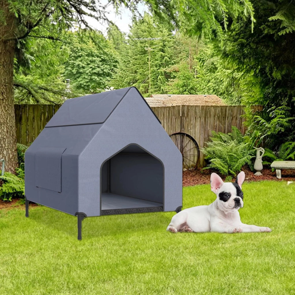 Cuccia per cani in materiale Oxford e rete traspirante 2 in 1, per cani e gatti, 109,5 x 74,5 x 93 cm