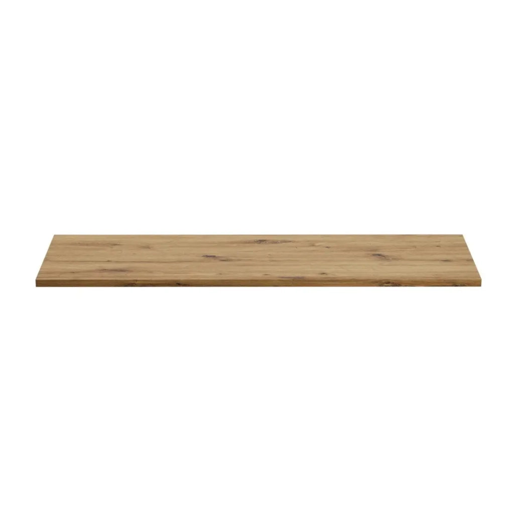 Piano per mobile sotto lavabo BRAZZA - 140 cm - Rovere chiaro - Spessore 2,5 cm - Da appoggiare
