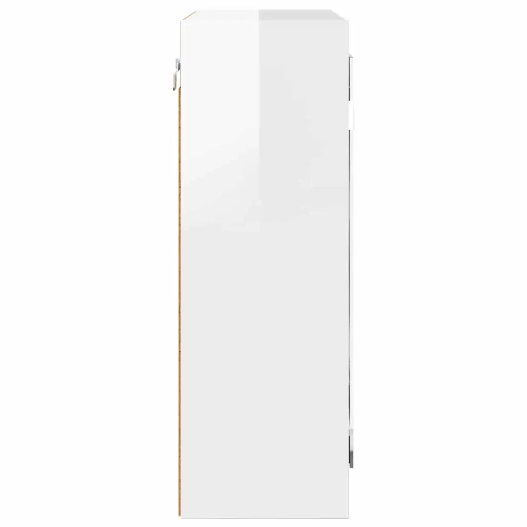 Mobiletto per specchio da bagno Bianco Lucido 60 x 20 x 60 cm