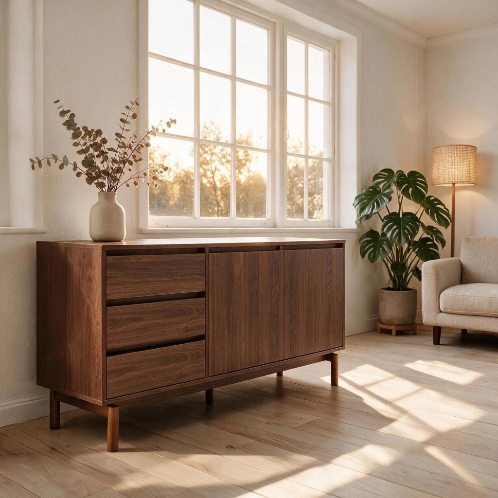 Tavolo buffet in legno scuro 160cm SARAH