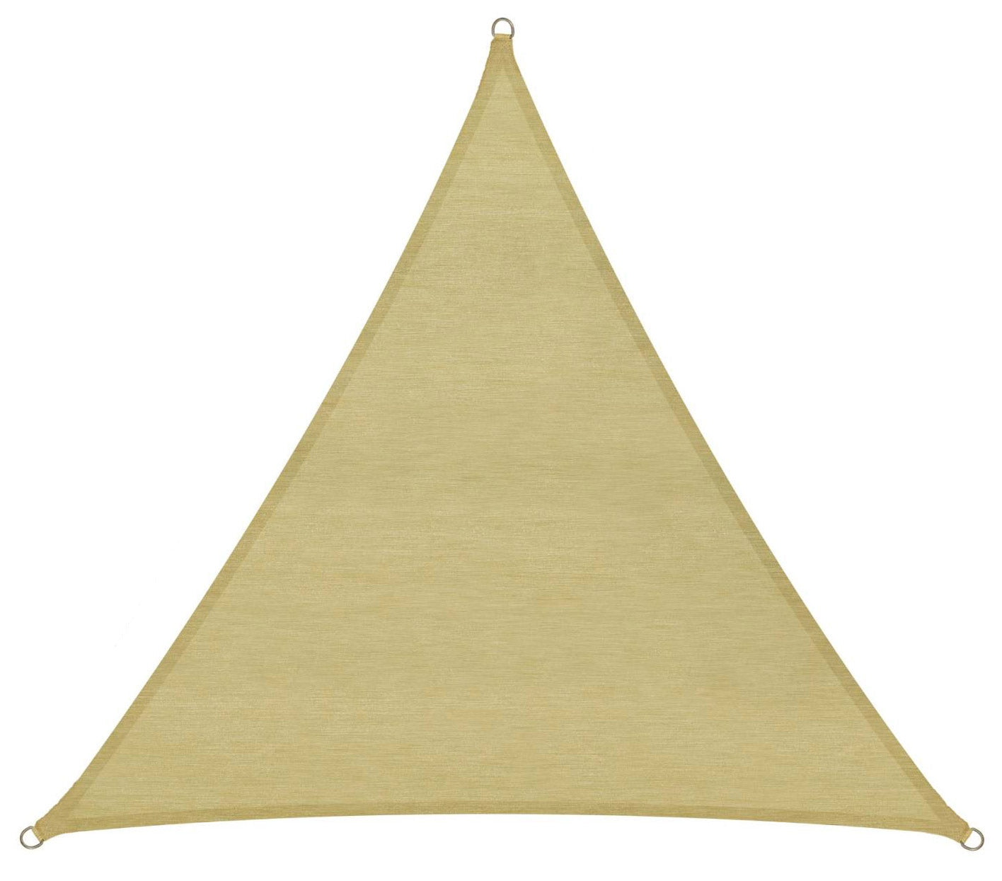 Tenda a Vela Ombreggiante Triangolare 500x500x500 cm in Polietilene Bauer Beige