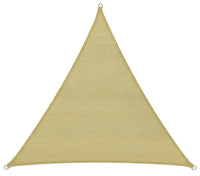 Tenda a Vela Ombreggiante Triangolare 500x500x500 cm in Polietilene Bauer Beige