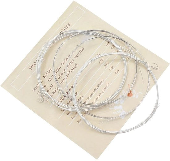 Set di ottoni a 8 corde - Materiale verzilverd coper - Qualità sonora premium - Duraturo - Tensione ideale