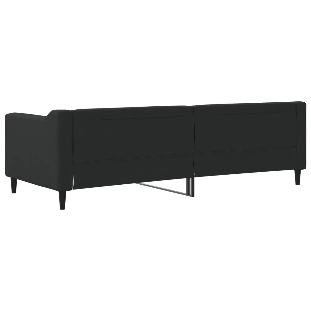 Letto singolo | Letto per adulti | Letto da Giorno Nero 80x200 cm in Tessuto