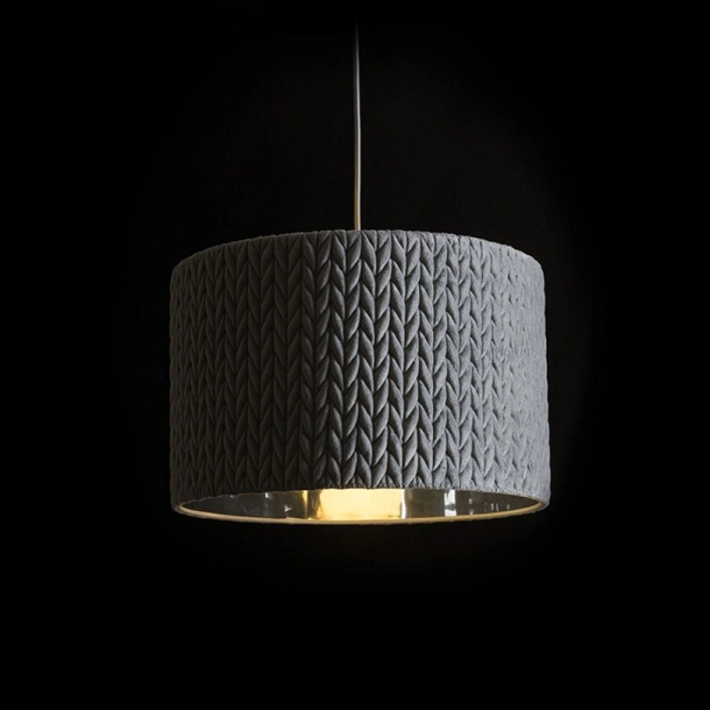 Lampadario AINO 40 a sospensione grigio cromo 230V E27 28W