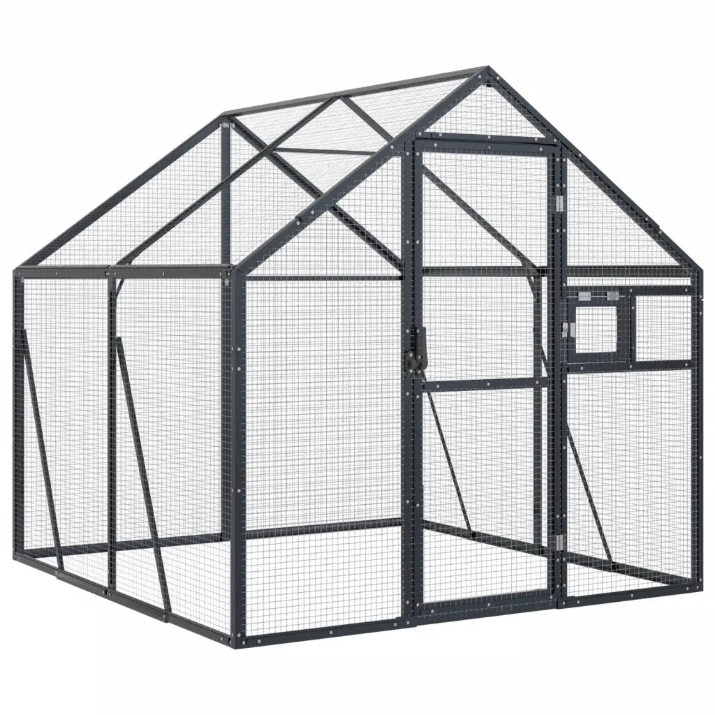 Voliera Antracite 1,79x2x1,85 m in Alluminio CFW8700782