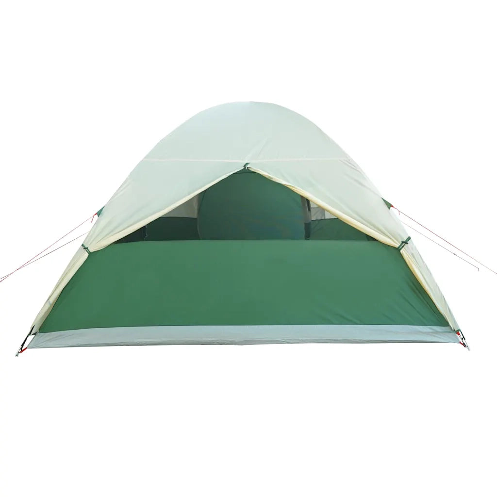 Tenda da Campeggio a Cupola per 6 Persone Verde Impermeabile