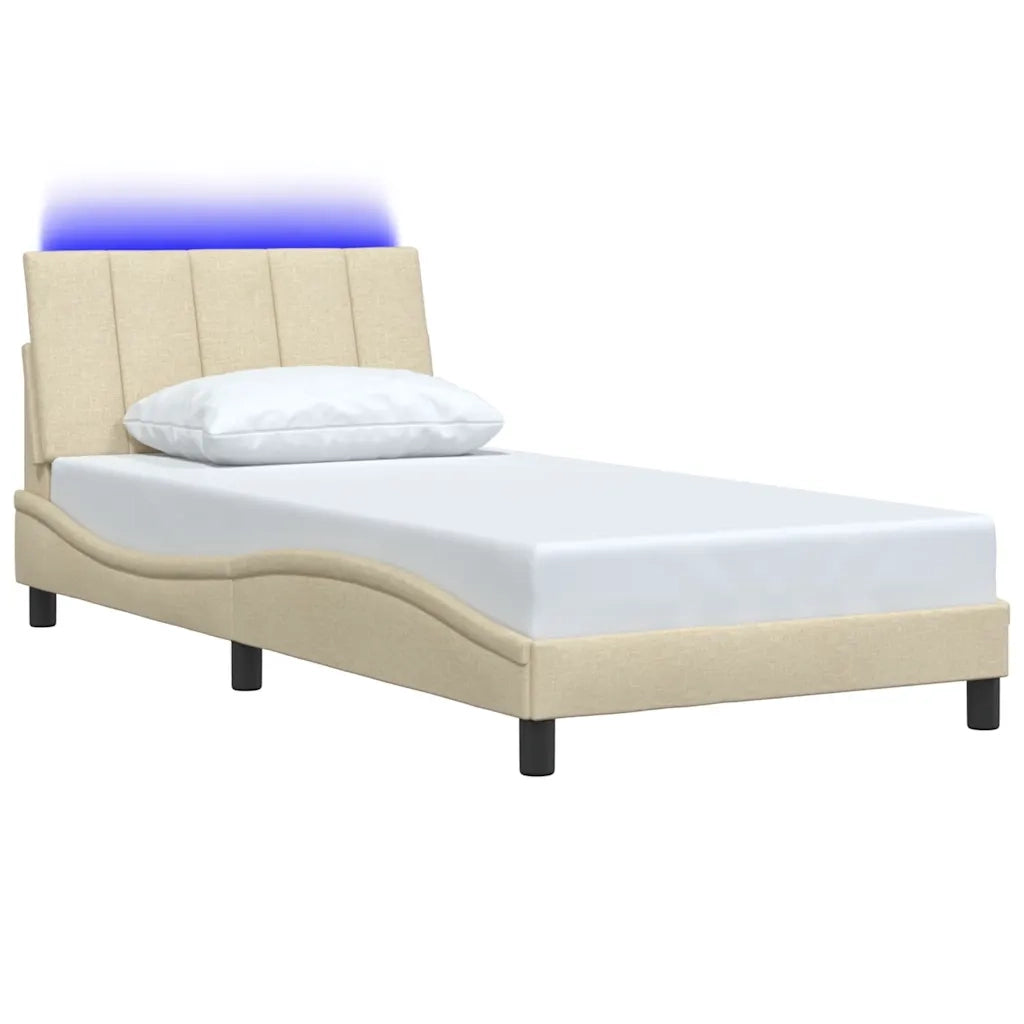 Giroletto senza Materasso Hanko Crema 100x200 cm in Tessuto 3310445