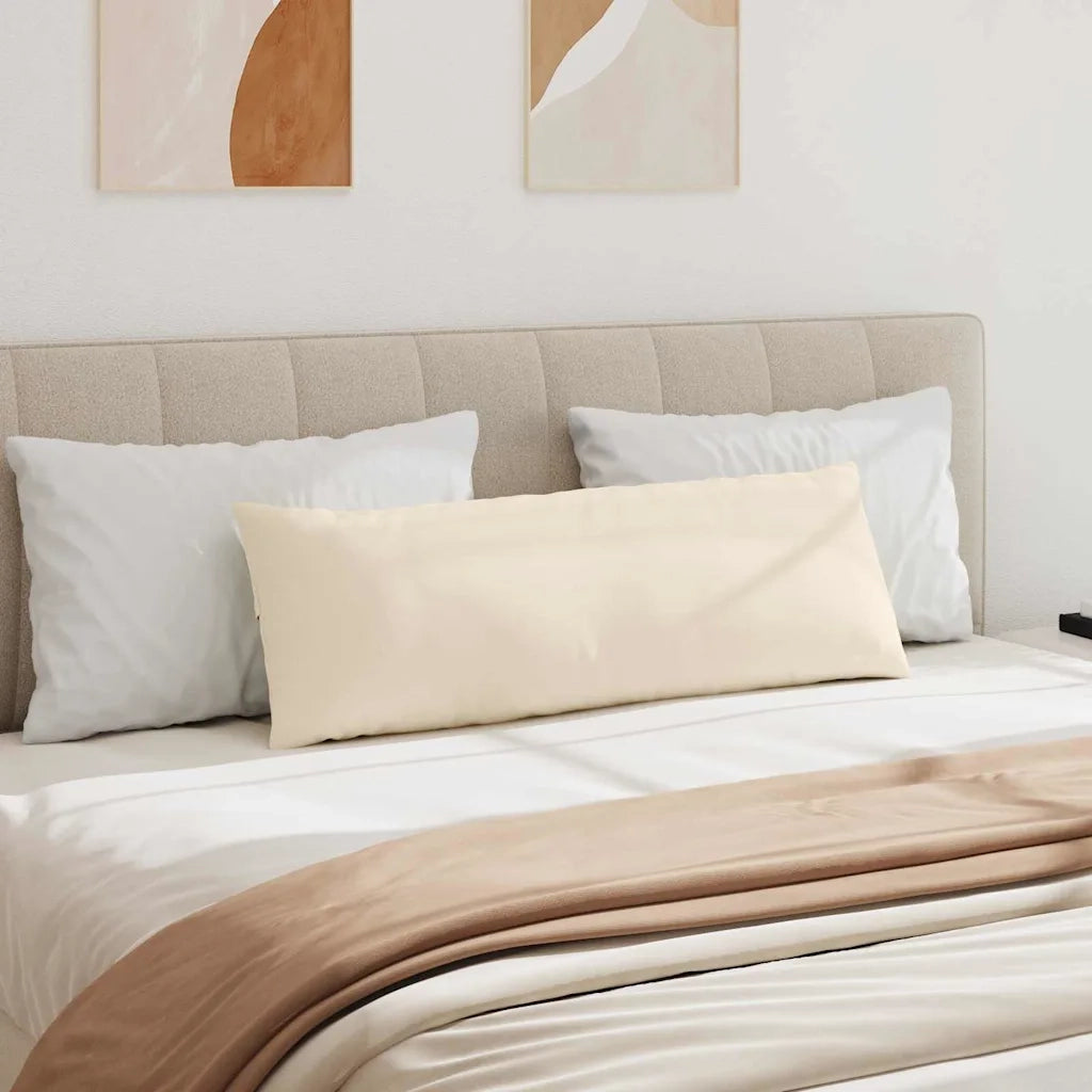 Cuscini da Divano 2 pz | Cuscini per sedie Beige 120 x 40 cm Tessuto
