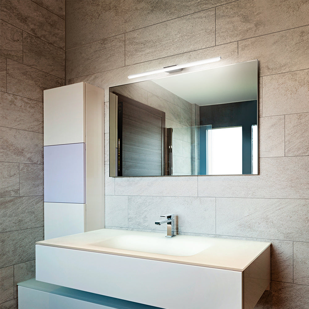 Applique Contemporanea Bold Metallo Cromo Acrilico Led 14W 3000K