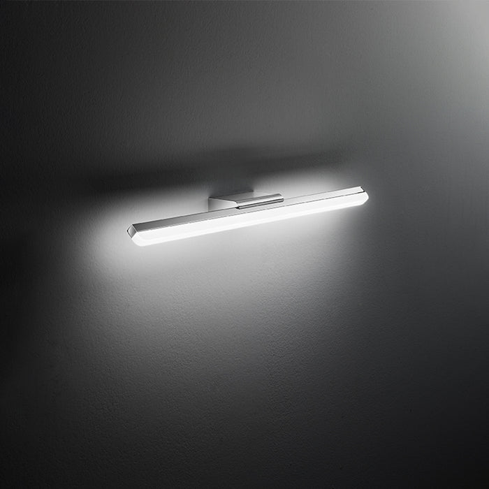 Applique Contemporanea Bold Metallo Cromo Acrilico Led 14W 3000K