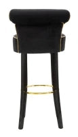 Sgabello Bar Luxy Nero cm 46X48X96