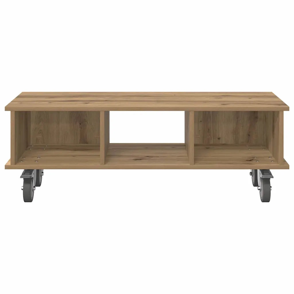 Supporto TV 100 x 35 x 35 cm Rovere artigianale 891039