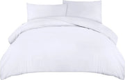 Set di coperte di letto - Coperta di letto morbida a microfibra 200x200cm con cuscini 50x75cm - Set di coperte di letto - Bianco