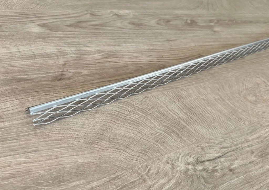Paraspigolo a 5 maglie per intonaco 2,8 metri : Modello - Acciaio
