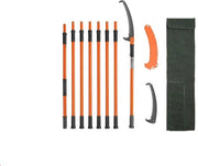 Takkenschaar Heggenschaar Manuale Paalzaag Manuale Trimmer per Altezza 7.3-27 ft Estensibile Manubrio per la Potatura di Palme e Cespugli con 8 Maniglie Orangive