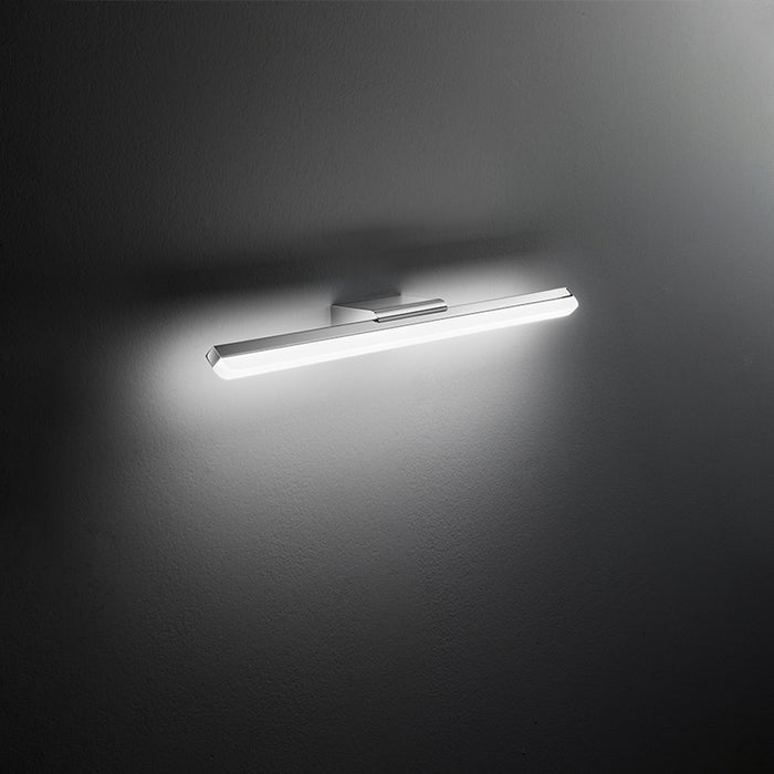 Applique Contemporanea Bold Metallo Cromo Acrilico Led 20W 4000K
