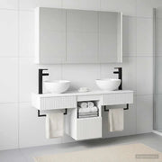 Set di Armadi da Bagno 4 pcs Bianco 103,5 x 15,5 x 70 cm 3406263
