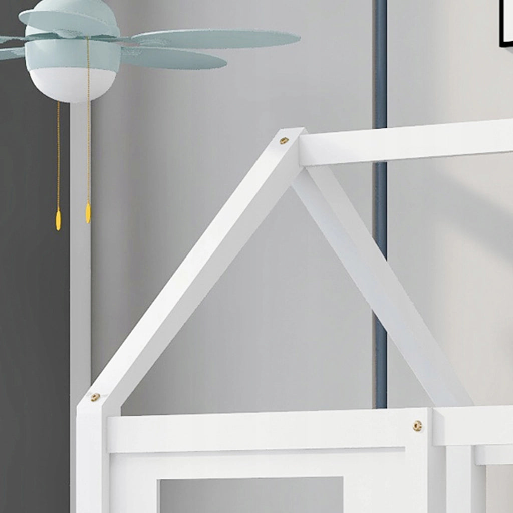 Letto con 2 finestre 90x200 - Xylo - Bianco