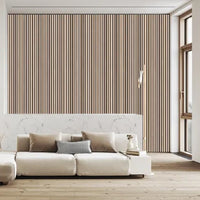 Pannelli Acustici Fonoassorbenti 4pz 60x60cm Decorativi Moderno Rovere Nat. 3D