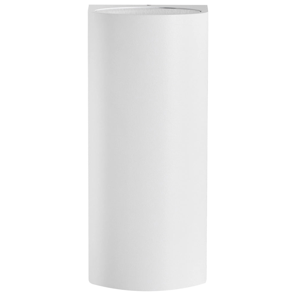 Set di 2 lampade LED da esterno per pareti esterne 21 cm in metallo e alluminio bianco design moderno