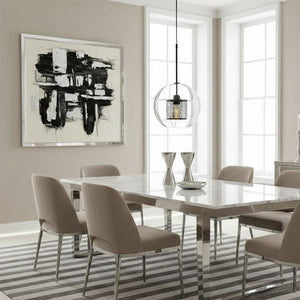 Lampada Pensile Di Vetro Nero Loft APP558-1CP 25cm