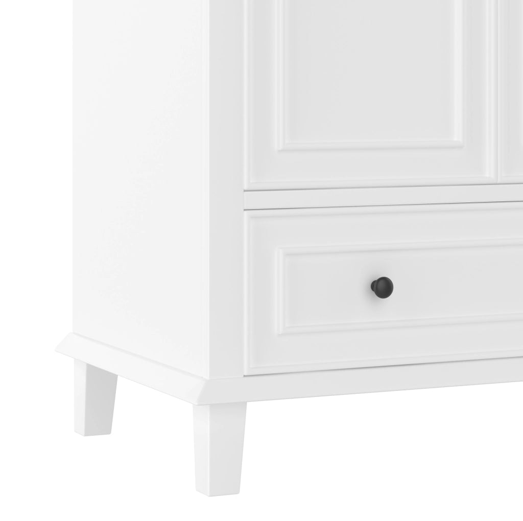 Mobile bagno bianco con lavabo in ceramica 76x46x87 cm