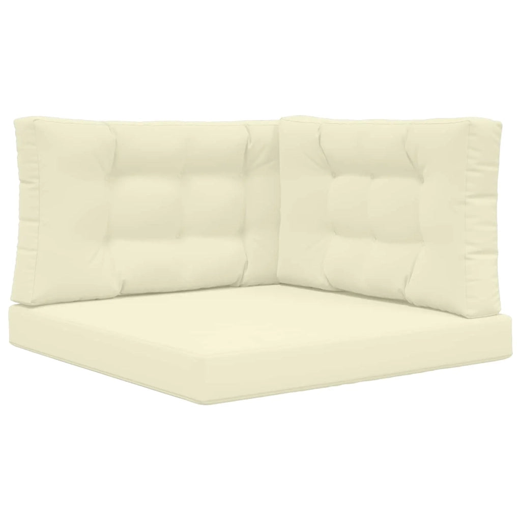 Cuscino per divano da esterno 3 pcs Crema Poliestere 900882