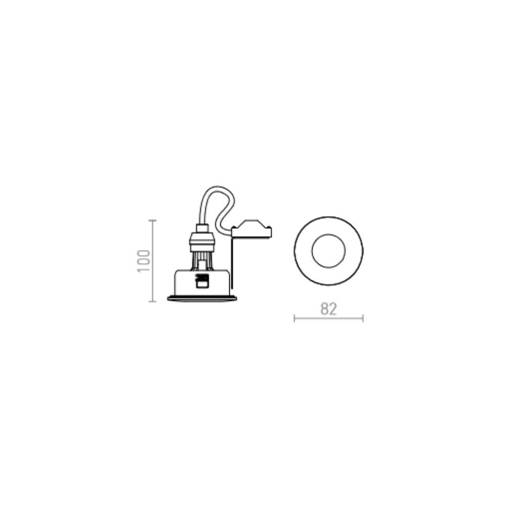 Faretto lampada EQUA cromo 230V GU10 35W IP54