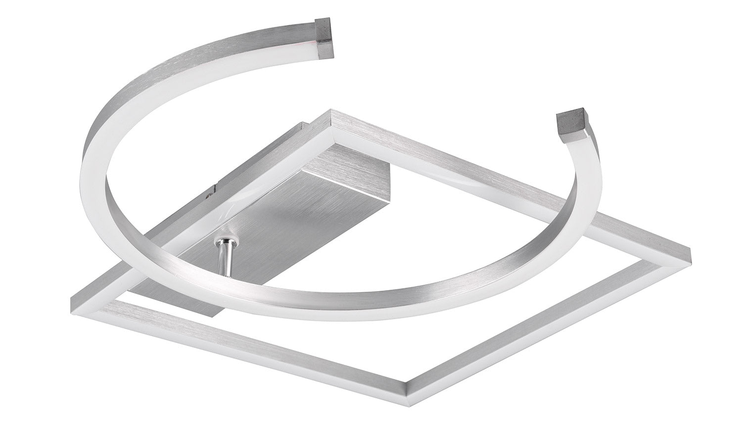 Plafoniera da Interno a LED SMD in Metallo Alluminio spazzolato