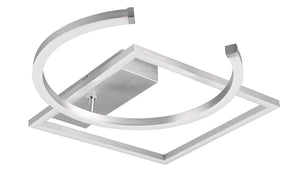 Plafoniera da Interno a LED SMD in Metallo Alluminio spazzolato