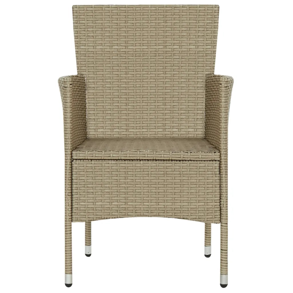 Set Mobili da Pranzo per Giardino 3 pz Beige 3072459