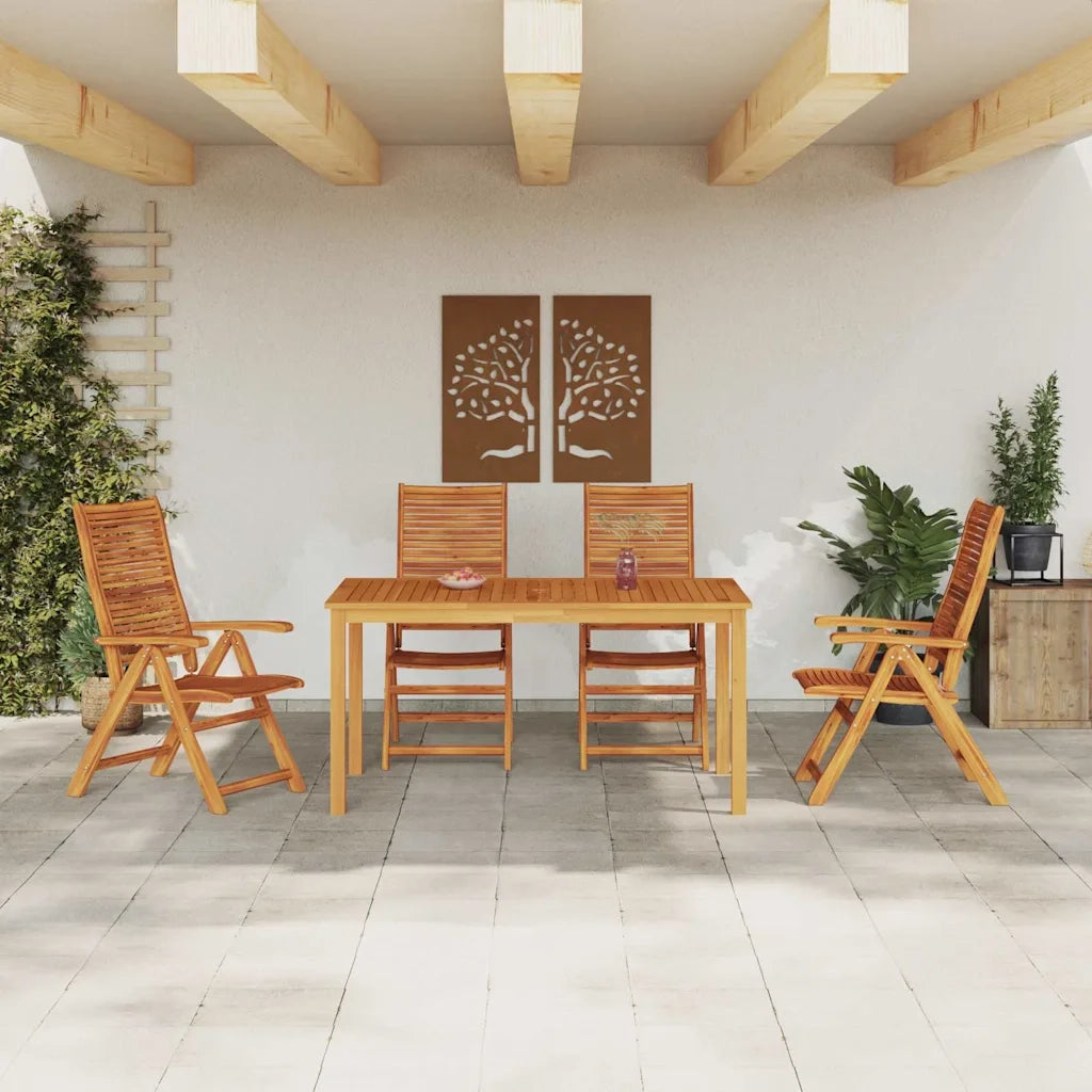 Set da Pranzo per Giardino 5 pcs Marrone 3375626