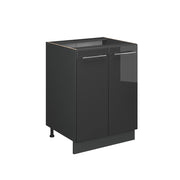 Vicco Mobiletto base cucina Antracite lucido 60 cm , PL Marmo