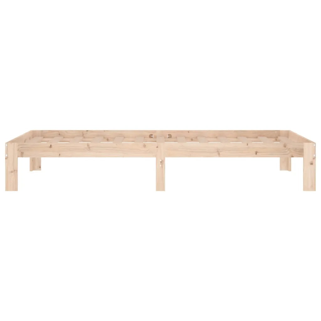 Letto singolo | Letto per adulti | Giroletto in Legno Massello 90x190 cm Single