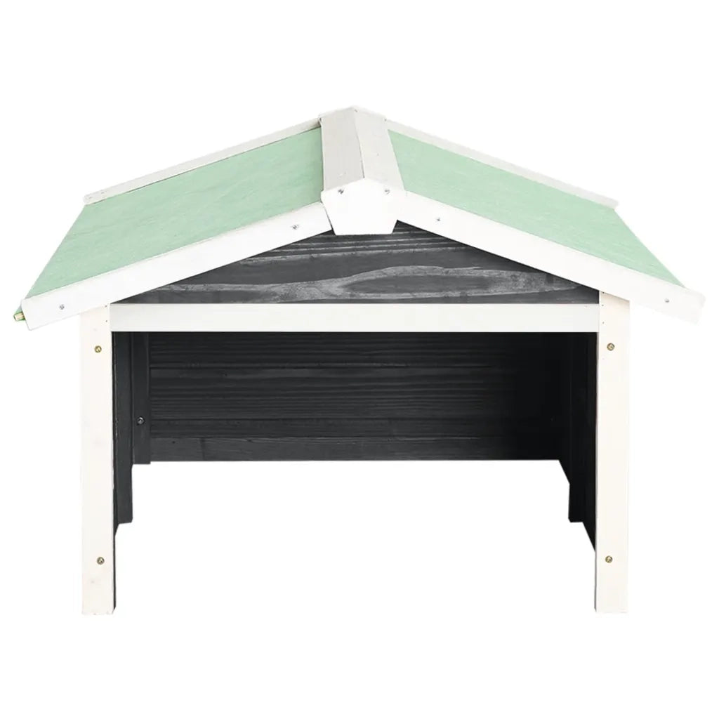 Casetta per Tosaerba Robotizzato 72x87x50cm Grigia Bianca Abete 170879