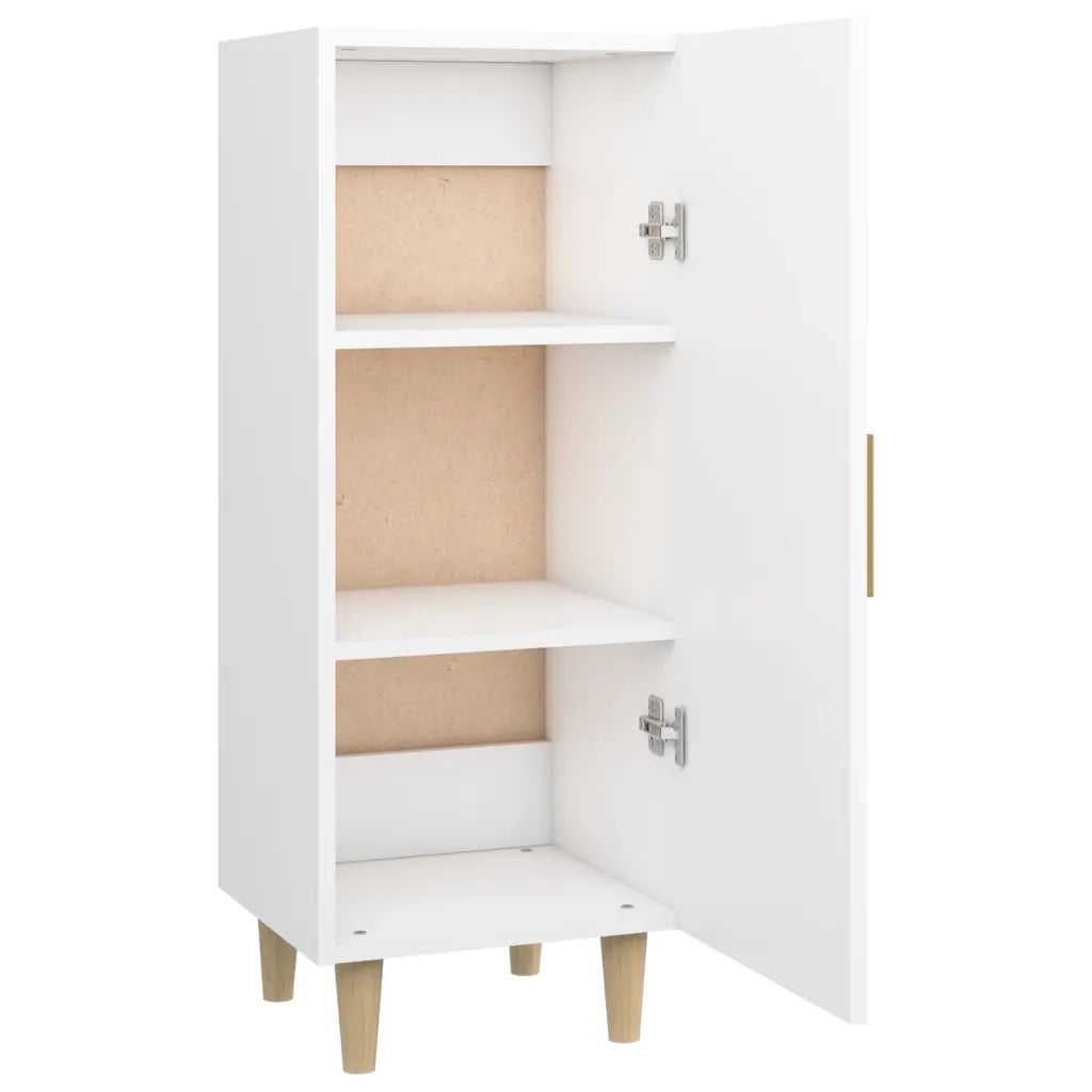 Credenza | Madia | Buffet da pranzo | Armadio da pranzo Bianca 34,5x34x90 cm in Legno Multistrato