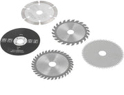 Set di lamiere per sega circolare - Mini lamiere - Ottimi risultati di taglio - 85mm - Disco di taglio - Per diversi materiali - 5 pezzi