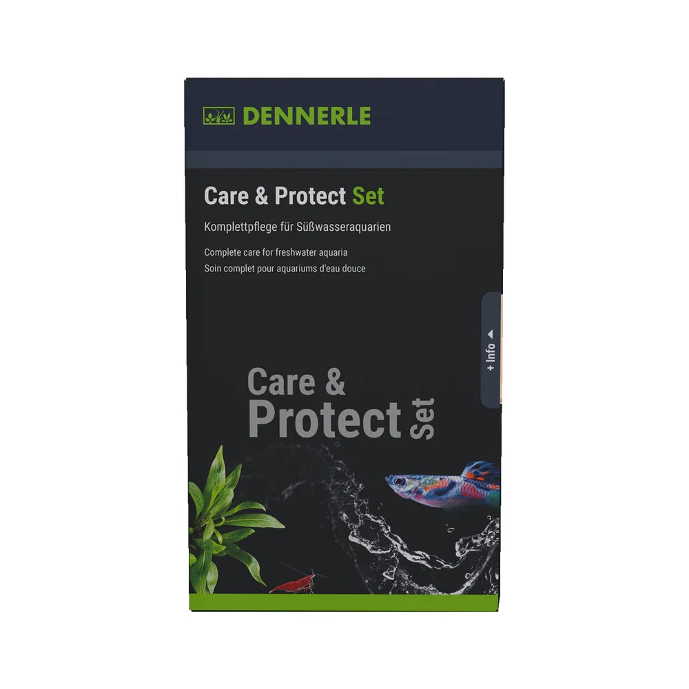 Dennerle Care&Protect Set 3x100ml - trattamento 3in1 per acquari d’acqua dolce
