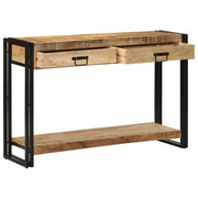 Tavolo consolle con cassetto Marrone legno massello di mango 4102733