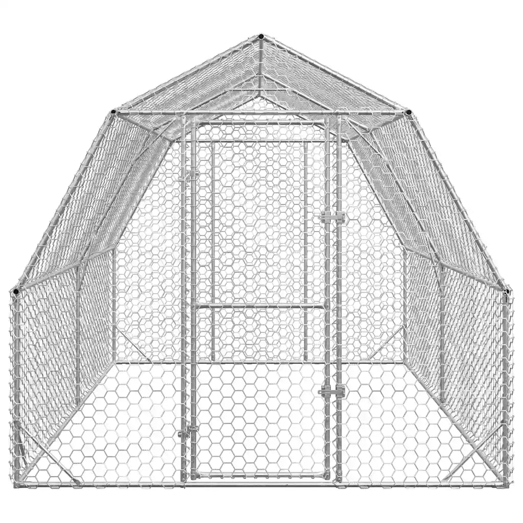 Recinto per Polli 2,5x4x2,25 m in Acciaio Zincato CFW4540123