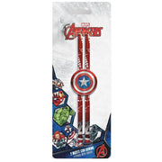 Trade Shop - Set 2 Pz Matite Con Gomma Rotonda Grafica Avengers Cancelleria Scuola Bambini 960634 -