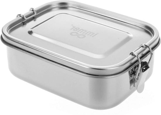 Lunchbox in acciaio inossidabile - La scatola di bento duraturo è priva di smalto e di plastica, facile da pulire e ideale per viaggi (1600ml)
