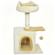 Albero per gatti con piattaforma a forma di pesce e tiragraffi in sisal; 72 cm