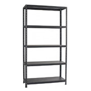 SCAFFALE IN METALLO ANTRACITE ETTORE KIT BULLONI 100 X 40 X H187CM CON 5 RIPIANI