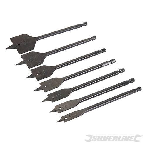 Set di 7 mecchie per idraulica e Falegnameria da 10 a 40mm fai da te silverline